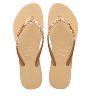 Havaianas - Slim Glitter II | Sand Golde Rubber Dames - thumbnail