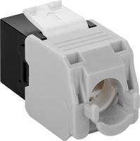 Goobay Goobay 90692 Keystone Modul RJ45 Kupplung CAT6 A Verbinder RJ 45 Stecker Schwarz RJ45-inbouwmodule Keystone CAT 6A 1 stuk(s) - thumbnail