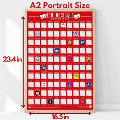 Gift Republic Scratch Poster - 100 Musicals
Gift Republic Kraskaart Poster - 100 Musicals