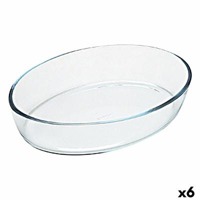 Ovenschaal Pyrex Classic Vidrio Transparant Glas Ovaalvormig 35 x 24 x 7 cm (6 Stuks)