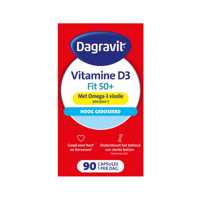 Dagravit Vitaal 50+ Vitamine D + Omega-3 Visolie Capsules - thumbnail