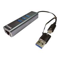 Hub USB D-Link DUB-2332 Grijs - thumbnail