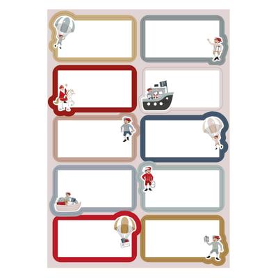 Haza Witbaard Cadeau etiketten sint & co.