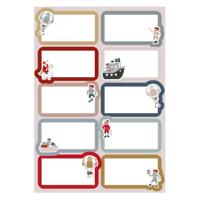 Haza Witbaard Cadeau etiketten sint & co. - thumbnail