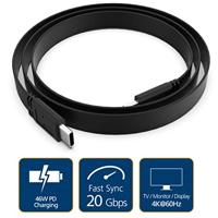 Akasa AK-CBUB60-10BK USB 3.2 Gen 2x2 20Gbps 46W USB Type-C 1m - thumbnail