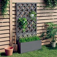 Plantenbak met latwerk 65x33x135 cm HKC - thumbnail
