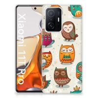 Xiaomi 11T | 11T Pro | TPU Hoesje | Vrolijke Uilen - thumbnail