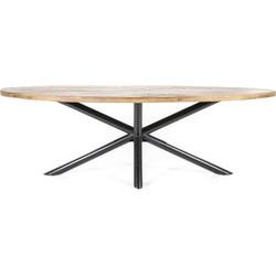 Eleonora Ovale Eettafel 'Oscar' Mangohout, 240 x 110cm