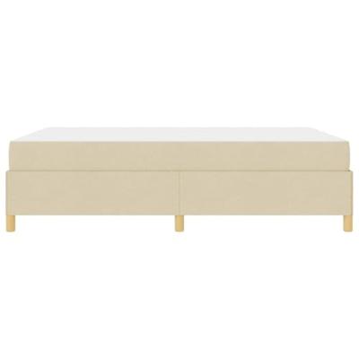 Boxspring bed met matras Crème en Wit 140 x 200 cm Stof
