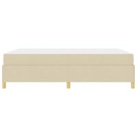 Boxspring bed met matras Crème en Wit 160 x 200 cm Stof - thumbnail