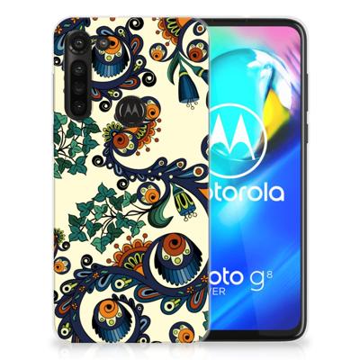 Siliconen Hoesje Motorola Moto G8 Power Barok Flower Siliconen Hoesje Motorola Moto G8 Power Barok Flower