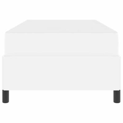 Bedframe met matras met matras Wit 90 x 190 cm Kunstleer