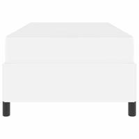 Bedframe met matras met matras Wit 90 x 190 cm Kunstleer - thumbnail