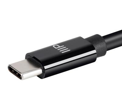 Monoprice Opladen en synchroniseren USB 2.0 Type-C naar Type-C kabel - 10 voet - zwart, TPE-jack, tot 3A/60W, tot 480 Mbps - Select Series