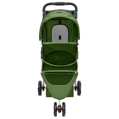Hondenwagen inklapbaar 80x46x98 cm oxford stof groen