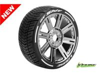 Louise GT-SHIV - MFT Soft banden op black chrome spaakvelgen voor 1/8 buggy - thumbnail