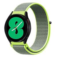 Garmin Venu / Sq / Sq2 / 2 plus - Sport Loop nylon bandje - Neon groen - thumbnail