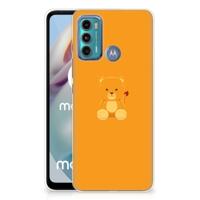 Motorola Moto G60 Telefoonhoesje met Naam Baby Beer - thumbnail