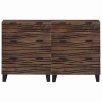 Dressoirs 2 pcs Bruin 60 x 33.5 x 75 cm massief mangohout - thumbnail