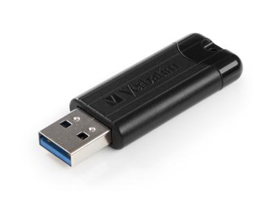 Verbatim Pin Stripe 3.0 USB-stick 64 GB Zwart 49318 USB-A 3.2 Gen 1 Verbatim Pin Stripe 3.0 USB-stick 64 GB Zwart 49318 USB-A 3.2 Gen 1
