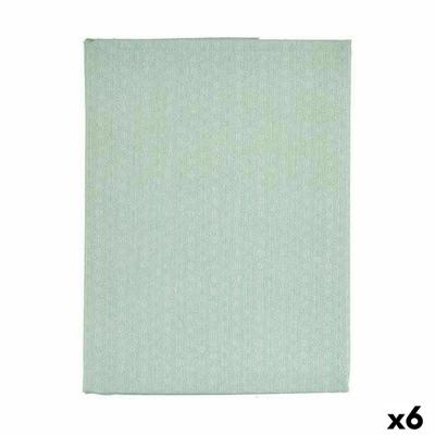 Tafelkleed Dun canvas Anti-vlek Lichtgroen Ster 140 x 180 cm (6 Stuks)