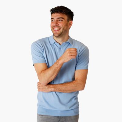 Heren Polo Hessum | Ochtendblauw