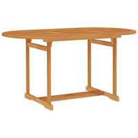 VidaXL Tuintafel 150x90x75 cm massief teakhout - thumbnail