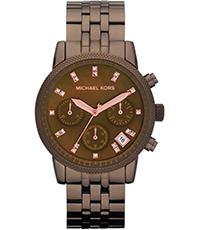 Horlogeband Michael Kors MK5547 Staal Bruin 18mm Horlogeband Michael Kors MK5547 Staal Bruin 18mm