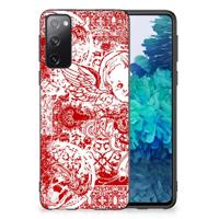 Mobiel Case Samsung Galaxy S20 Angel Skull Rood - thumbnail