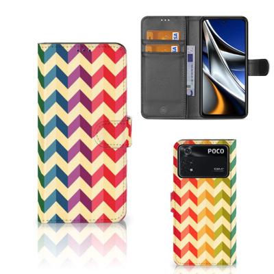 Xiaomi Poco X4 Pro 5G | Telefoon Hoesje | Zigzag Multi Color Xiaomi Poco X4 Pro 5G | Telefoon Hoesje | Zigzag Multi Color