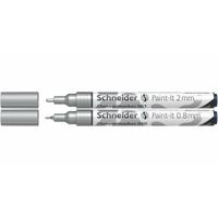 Viltstift Schneider Paint-it 060 - 061 2.0mm en 0.8mm mtl chrome 2st - thumbnail
