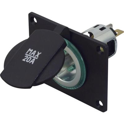 ProCar Powersteckdose 12/24 V mit Montageplatte Power-contactdoos Stroombelasting (max.): 20 A Geschikt voor Sigarettenaanstekerstekker Power-contactdoos 12 V, ProCar Powersteckdose 12/24 V mit Montageplatte Power-contactdoos Stroombelasting (max.): 20 A Geschikt voor Sigarettenaanstekerstekker Power-contactdoos 12 V,