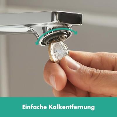 Hansgrohe Wastafelmengkraan Rebris E Eengreeps 210 Met Draaibare Uitloop En Trekwaste Chroom - thumbnail