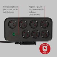 Brennenstuhl 1153580210 Estilo Duplex PDU Bureau Stekkerdoos | 1x USB-C PD | 1x USB-A | 9x Type F Stopcontacten | Overspanningsbeveiliging - thumbnail