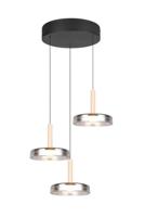 Trio 3-lichts led hanglampCeleste smoke glas - 354930332 - thumbnail