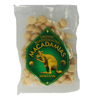 Horizon Macadamianoten gezout bio 100 Gram Horizon Macadamianoten gezout bio 100 Gram