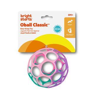 Oball Original Klassiek Easy Grip Roze/Paars/Groen