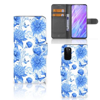 Hoesje voor Samsung Galaxy S20 Flowers Blue Hoesje voor Samsung Galaxy S20 Flowers Blue