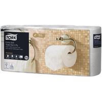 Tork Toiletpapier Extra Soft 3-laags, Wit, 155 Vel ,voor systeem T4, pak van 8 rollen - thumbnail