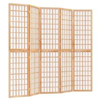 Kamerscherm inklapbaar 5 panelen Japanse stijl 200x170 cm - thumbnail