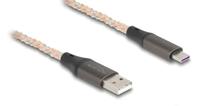 DeLOCK 88164 USB-kabel USB 2.0 1 m USB A USB C Transparant - thumbnail