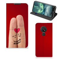 Nokia 6.2 | 7.2 Hippe Standcase Liefde - Origineel Romantisch Cadeau - thumbnail