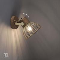 Just Light WandlampAlami bruin messing - 11486-60 - thumbnail