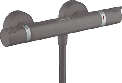 Hansgrohe Opbouw Douchethermostaat Ecostat Comfort Geborsteld Zwart Chroom Hansgrohe Opbouw Douchethermostaat Ecostat Comfort Geborsteld Zwart Chroom