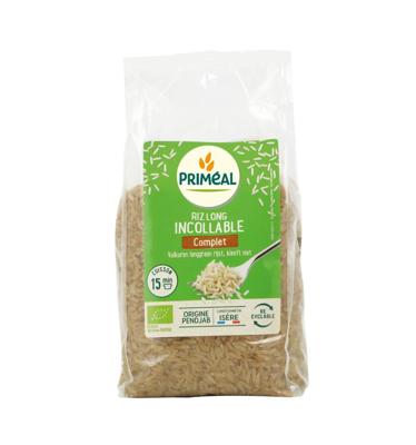 Primeal Volkoren langgraan rijst voorgekookt bio 500 Gram