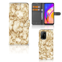 OPPO Reno5 Z | A94 5G | Bookcase | Marmer Goud - thumbnail