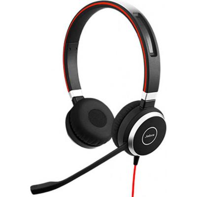 Jabra Evolve 40 MS Stereo Headset – Microsoft Certified Headphones for VoIP Softphone with Passive Noise Cancellation – USB-Cable with Controller – Black