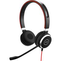 Jabra Evolve 40 MS Stereo Headset – Microsoft Certified Headphones for VoIP Softphone with Passive Noise Cancellation – USB-Cable with Controller – Black - thumbnail