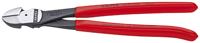 Knipex Kracht-zijsnijtang zwart geatramenteerd met kunststof bekleed 250 mm - 7401250 - thumbnail