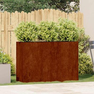VidaXL Plantenbak roestig 120x40x80 cm weervast staal